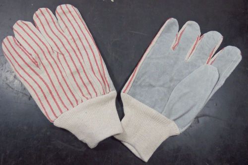 Leather Palm Gloves, Men&#039;s L, 8 PR, Cowhide, Y3204L-LS |PS4| RL