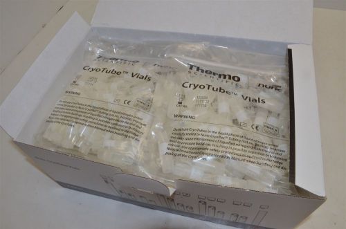 500pc Thermo Nunc 1.0ml conical Biobanking and Cell Culture cryotube vial 377224