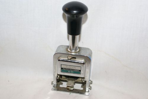 Vintage LION Auto Numbering Machine Number C-71 -Stamper