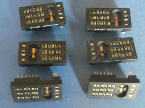 27E127 P&amp;B - QTY 6 - NEW SOCKET 6 POLE SOLDER FOR R10 SERIES