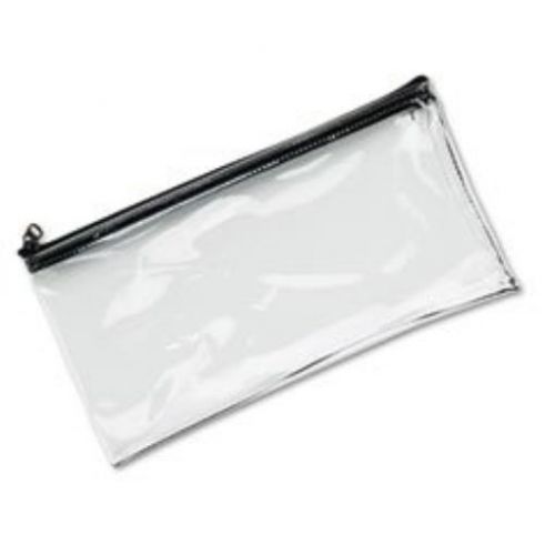 MMF Industries Vinyl Zipper Wallet, 11 x 6 Inches, Clear 234041720