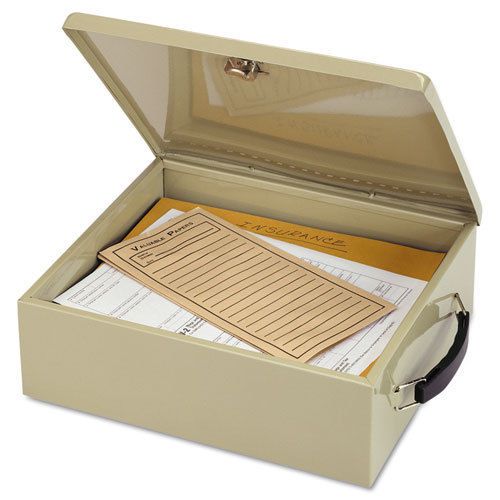 Jumbo cash box w/lock, sand for sale