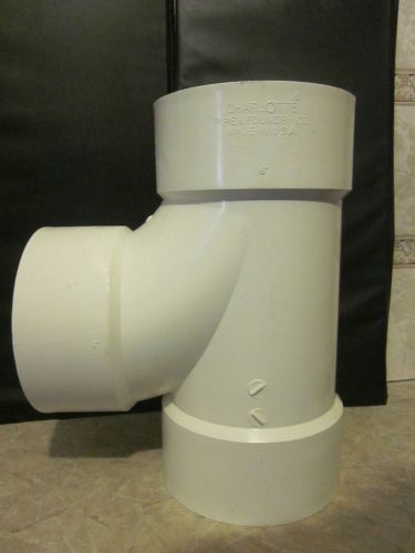 Charlotte 6-Inch PVC Sanitary Tee Fitting