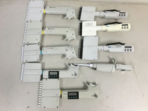 MIXED LOT OF 9 Pipettes (Finnpipette, Labsystems, BIOHIT)