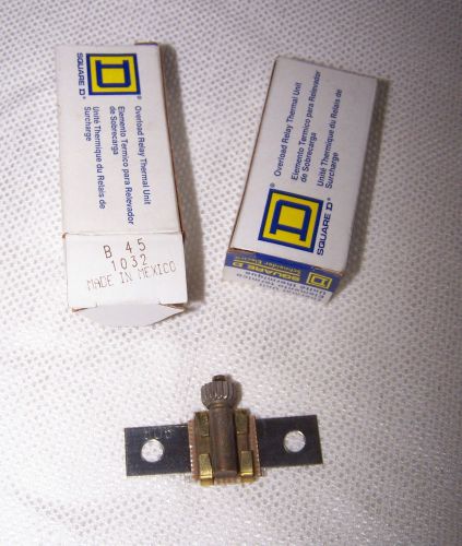 (2) NEW Square D B 45 Thermal Overload Heaters NIB