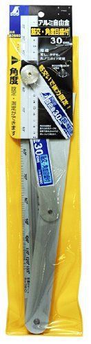 Shinwa aluminum free gold 30cm angle scale 62660 from Japan