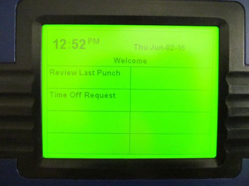 ADP 4500  Time Clock w/ Quick Punch Fingerprint Reader 8602801-002