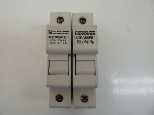 FERRAZ SHAWMUT Y213944 FUSE HOLDER 32AMP 1POLE 690V (LOT OF 2)