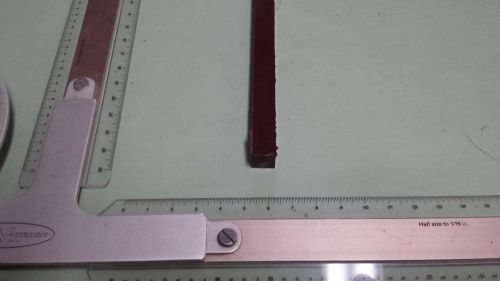 1/2&#034; x 1/2&#034; x 48&#034;  urethane / polyurethane 75 d brown bar p/n 11399 for sale