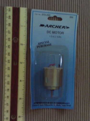 ARCHER DC MOTOR 1.5-4.5 VOLTS # 273-225