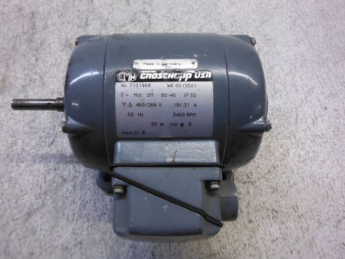 Emw croschopp 7131968 3-ph motor used for sale