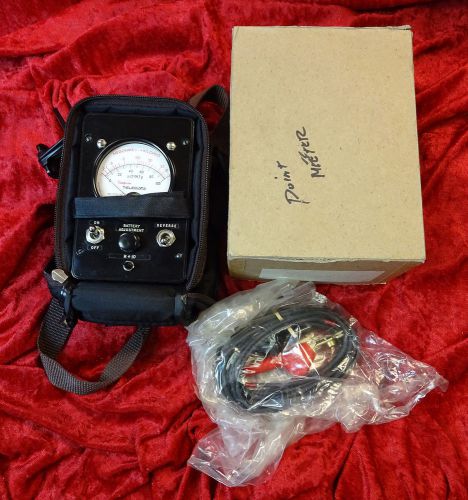 Simpson Teledata 8455 POINT METER ~ Line Loop Tester W/ BOX, LEADS &amp; Case MINTY!