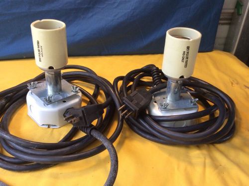 Leviton porcelain 5kv hid lamp holder socket 2000w assembly w ballast plug cord for sale