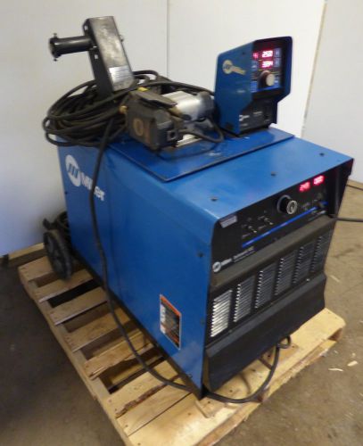 Miller deltaweld 452 cv dc welder w/ series 74dx wire feeder mig arc for sale