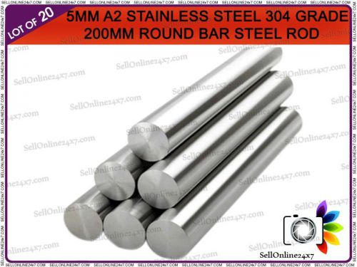 New a2 stainless steel bar/rod milling welding metalworking - lot of 20 pieces for sale