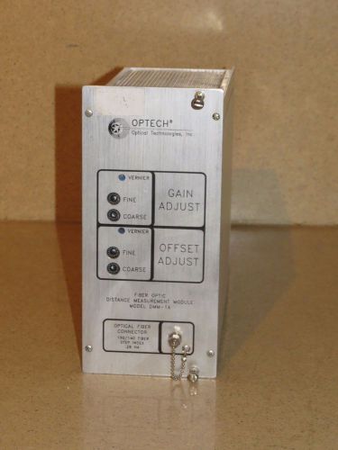 OPTECH OPTICAL FIBER OPTIC DISTANCE MEASUREMENT DMM-1A  NIM BIN  PLUG IN (OO1)