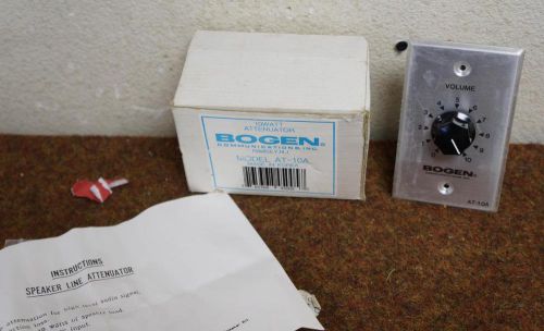 BOGEN AT-10A SPEAKER LINE ATTENUATOR ROOM VOLUME CONTROL DIMMER !!! K79