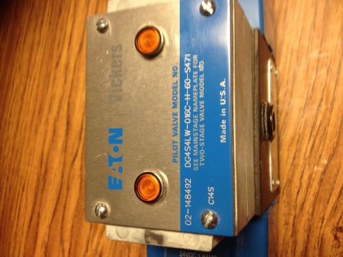 VICKERS DG4S4LW-016C-H-60-S471 24 VDC PILOT 2 STAGE DIRECTIONAL VALVE