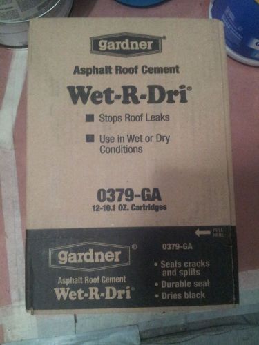 WET-R-DRI BLACK SEALANT TUBES 12 PACK SEALS CRACKS