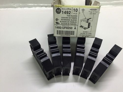 ALLEN BRADLEY 1492-UF8250 FUSE BLOCK 18-8AWG 14AWG 100-300VAC (BOX OF 6) **NIB**