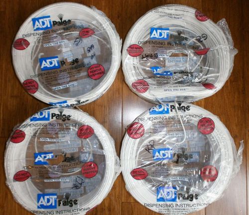 Lot of 4 ADT Paige 22/4 SOL CMR/FPLR/CL2R Cable Wire Partial 500&#039; Rolls