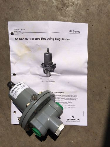 FISHER CONTROL 64 SERIES PRESSSURE REDUCING REGULATOR