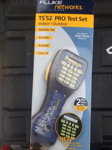 BRAND NEW Fluke Networks TS52 Pro Telephone Test Set Butt Set