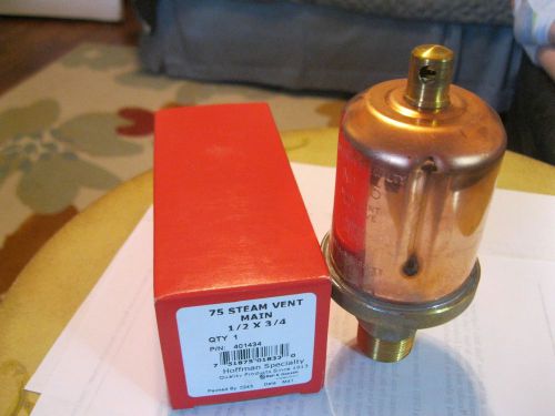 BRANDNEW HOFFMAN BELL &amp; GOSSETT XYLEM 75 STEAM AIR MAIN VENT VALVE~MADE IN USA