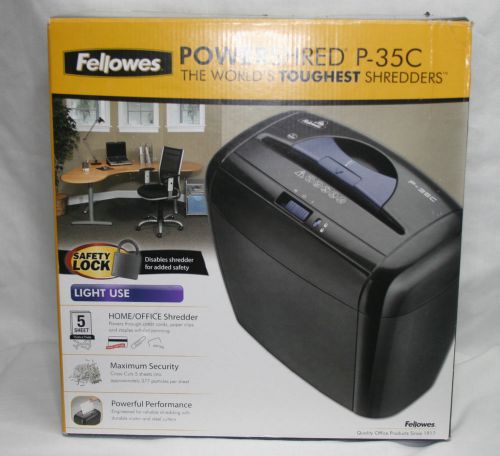 NEW Fellowes P-35C 5-Sheet Cross-Cut Shredder  NIB