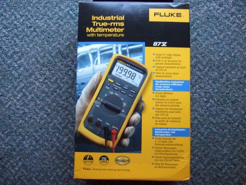 Digital Multimeter Fluke 87-V Voltage Meter Electric Resistant Leads Signal Tool