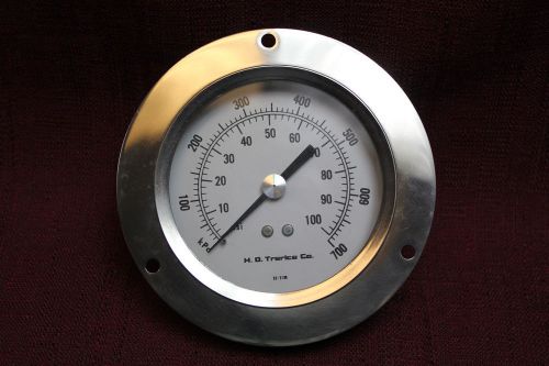 Trerice 893 pressure gauge 0 -100 # 3-1/2&#034; panel mount dial new for sale