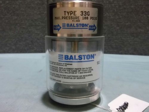 New balston type 33g filter element 100 psig max pressure for sale