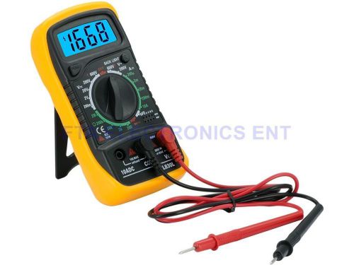 Digital lcd multimeter voltmeter ohm-meter amp-meter volt meter bright display for sale