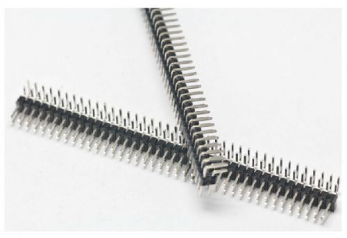 100pcs double row male pin header right angle 2*40P 2.54mm pitch NEW