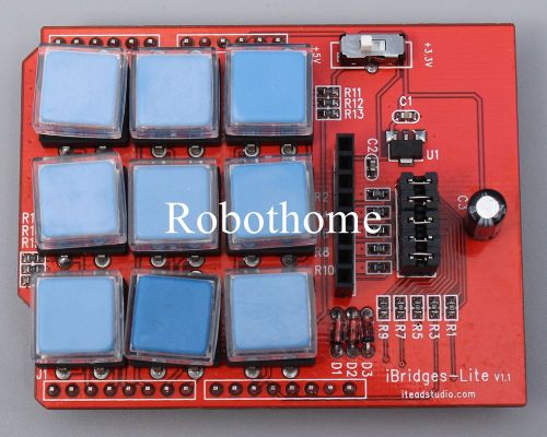 Ibridge lite 3x3 keypad with nokia lcd interface stable for arduino 5v dc for sale