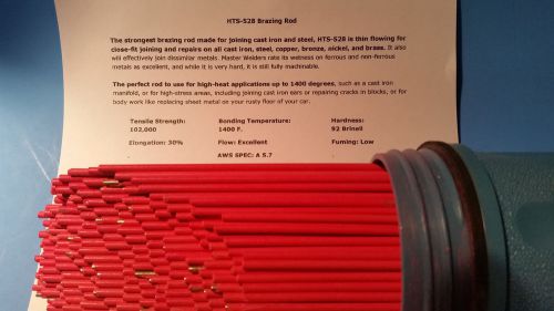 10 hts-528 brazing rod welding repair cast iron steel metals- built in flux for sale