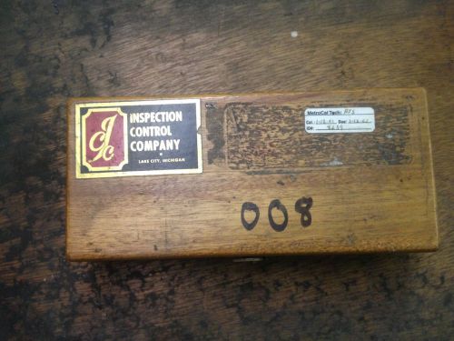 Inspection Control Company Gauge Block Set