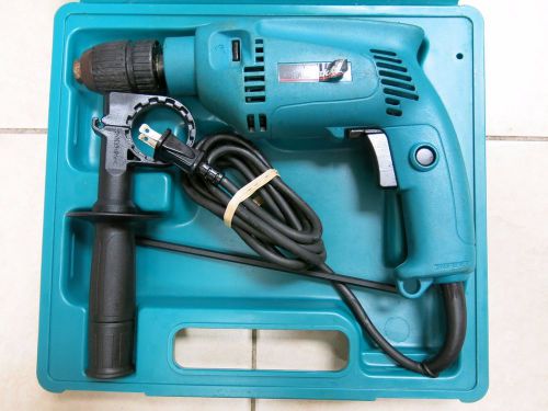 Makita Hammer Drill HP1501 | Capacities: Concrete 9/16&#034;; Steel 1/2&#034;; Wood 1&#034;