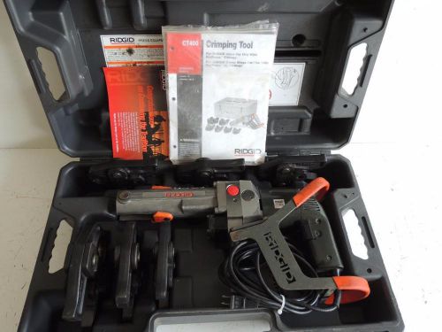 RIDGID CT-400 PROPRESS CRIMPER CRIMPING TOOL 1/2&#034; TO 2&#034; JAWS   VIEGA