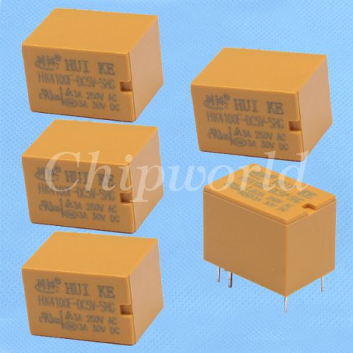 5PCS 5V Relay HK4100F-DC5V-SHG 3A 250VAC 30VDC HUIKE DC NEW