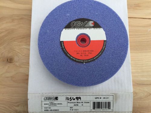 Cgw Permium Blue Aluminum Oxide Az36 K Type 1 Bench Grinding Wheel  7x1x1