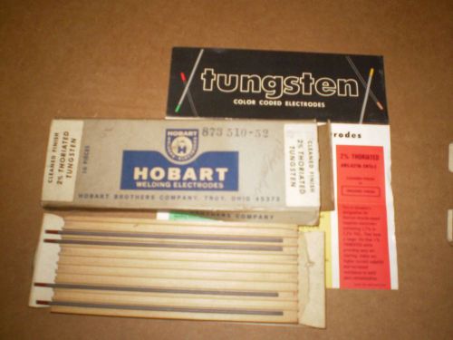 HOBART 873510-52 2% THORIATED TUNGSTEN 3/32&#034; X 6&#034; 4 pieces WELDING ELECTRODE