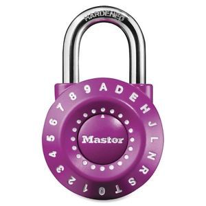 Master lock personalized letter/number padlock - 1590d purple for sale