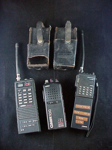 Lot of 3 vintage radios 1) kenwood th-25at 1) uniden gmr-100 1) bearcat bc 55xlt for sale