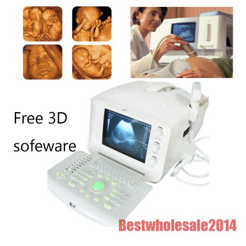 CA Free 3D Portable Digital Ultrasound Machine/Scanner Convex + Linear 2 Probe