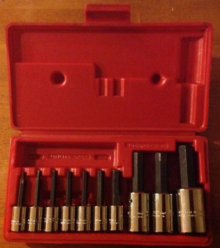 Proto 10 Piece Hex-bit Socket set with Case