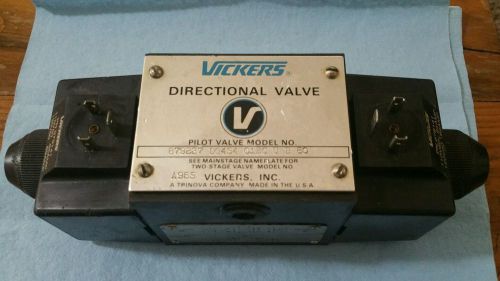 VICKERS DG4S4-012C-U-B-60 879237 PILOT VALVE DG4S4 012C U B 60 *GREAT CONDITION*