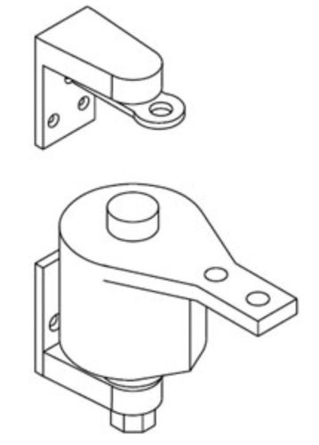 Bommer 7112-603 adjustable spring tension hinge steel zinc-plated new ships free for sale