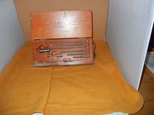 STARRETT INSIDE MICROMETER SET MODEL No. 124  2-8 INCHES