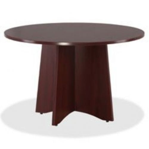 NEW Lorell Round Tabletop  42-Inch  Mahogany